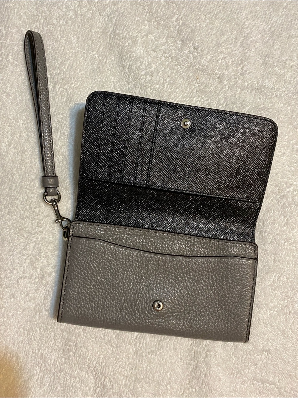 Coach Gray Wristlet - Picture 3 of 6